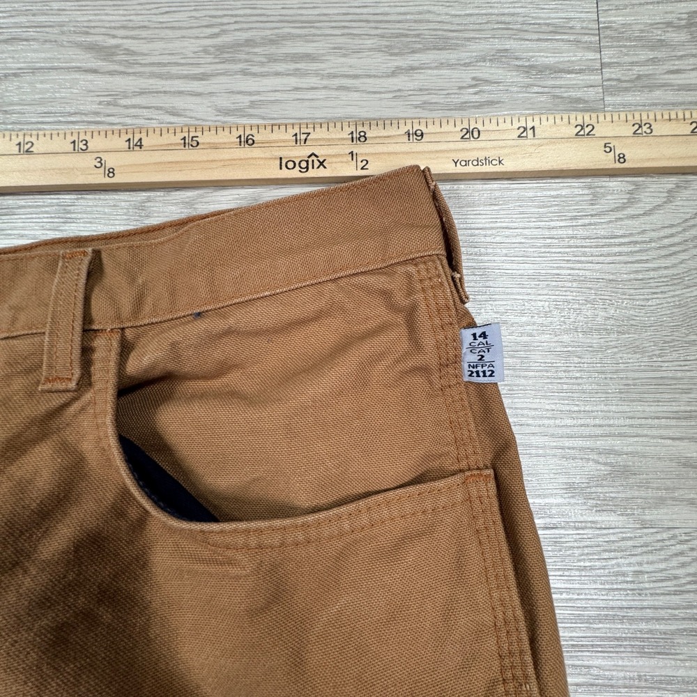 Tyndale Men's Work Pants Flame Resistant FR Navajo Carpenter Brown W40 L30 - Picture 6 of 10